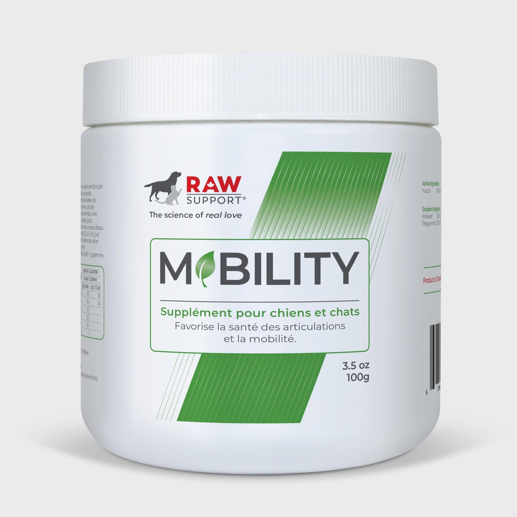 Mobility | Optimal Pet Wellness | 100g - Raw Support Inc